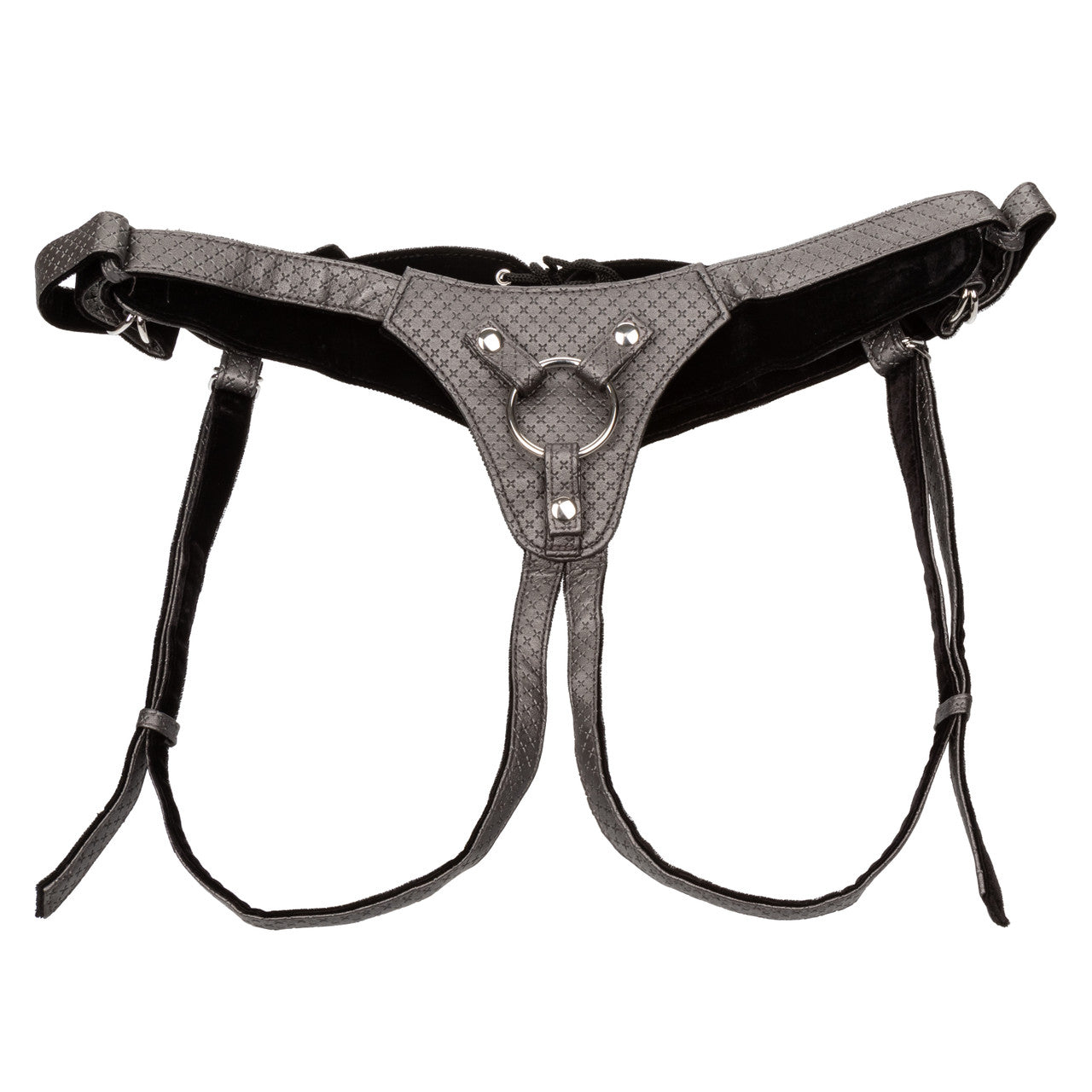 Her Royal Harness, The Regal Queen: Pewter Strap On Harness