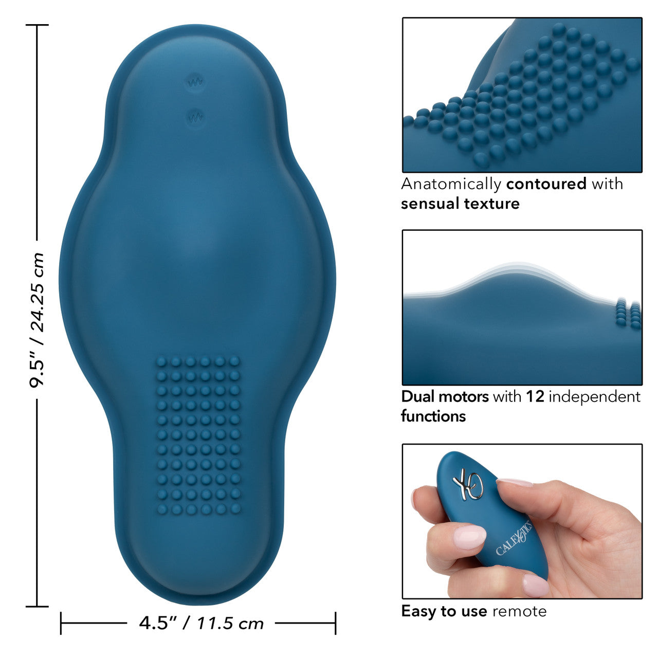 Dual Rider Remote Control Bump and Grind Massager