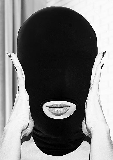 Ouch!: Black Submission Mask with Open Mouth