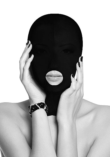 Ouch!: Black Submission Mask with Open Mouth