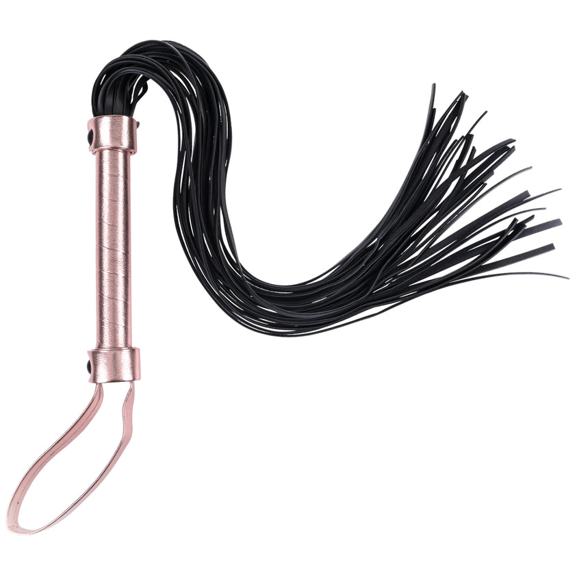 Playfully misbehave with the Brat Flogger, a chic and effective tool for impact play, featuring 30 faux leather falls and a stylish wrist loop.
Keywords: BDSM flogger, faux leather flogger, beginner BDSM toys, Brat Flogger, rose gold flogger, kinky couples accessories, impact play whip, sex toys for couples, BDSM punishment tools, wrist loop flogger.