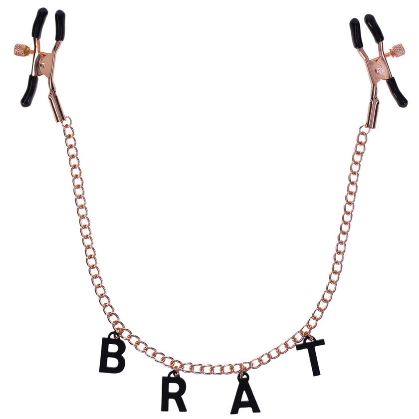 Brat Charm BDSWM Nipple Clamps | Sex and Mischief by Sportsheets