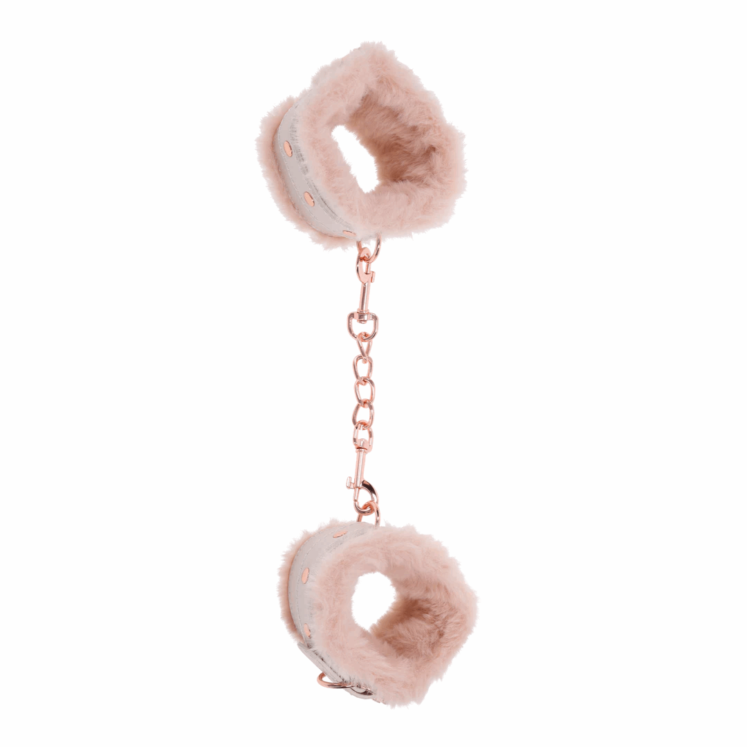 Sex and Mischief Peaches N Creame Fur Handcuffs