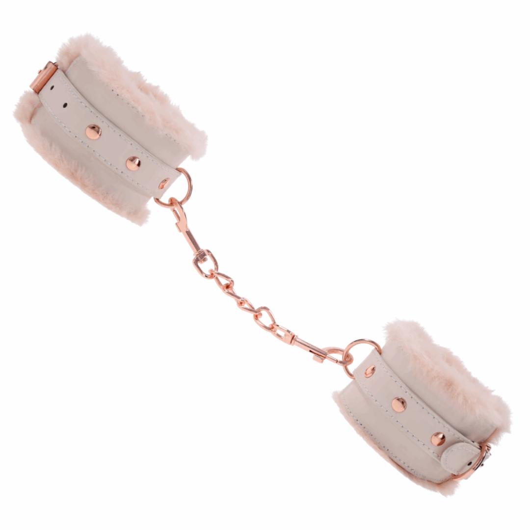 Sex and Mischief Peaches N Creame Fur Handcuffs