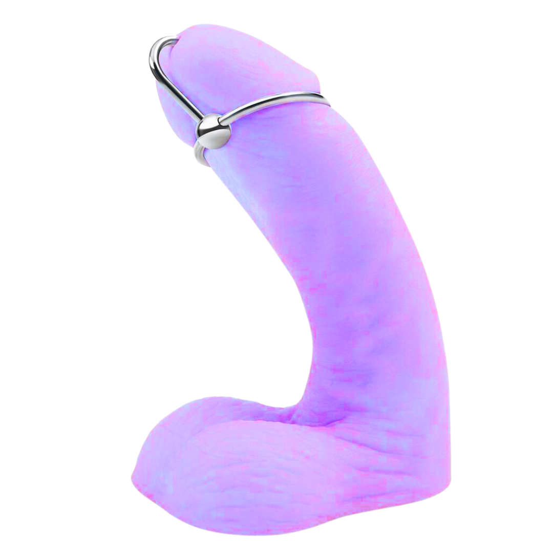 Stainless steel sperm stopper (33mm) for delayed ejaculation, heightened sensations, and a snug, stylish fit.
