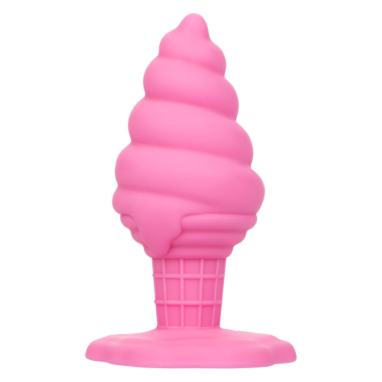 The Naughty Bits® Yum Bum™ Ice Cream Cone Butt Plug - Pink ice cream cone-shaped silicone butt plug with suction cup base, designed for playful, waterproof, and phthalate-free fun.
Keywords: ice cream butt plug, silicone butt plug, ice cream cone-shaped plug, Naughty Bits collection, pink silicone anal toy, suction cup butt plug, waterproof anal plug, phthalate-free butt plug, playful ana