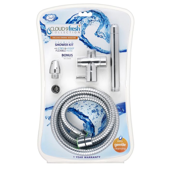 Cloud 9: Fresh + Premium Shower Enema Kit with Diverter and Tips