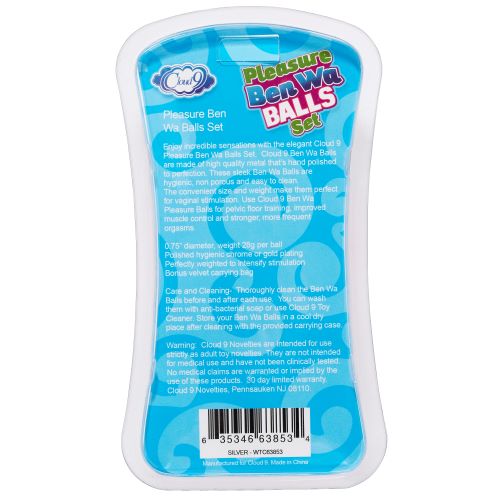 Cloud 9: Silver Ben Wa Balls