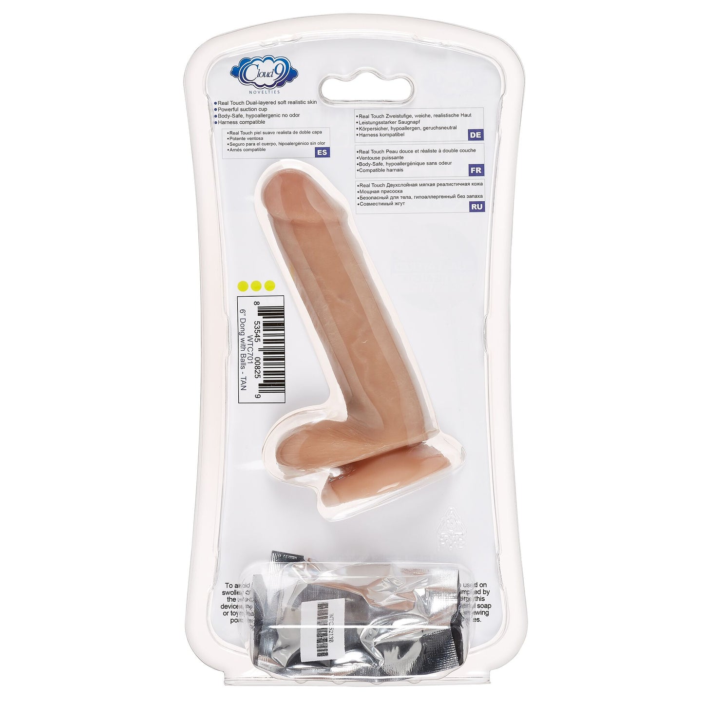 6" Mocha Dual Density Realistic Dildo from Cloud 9