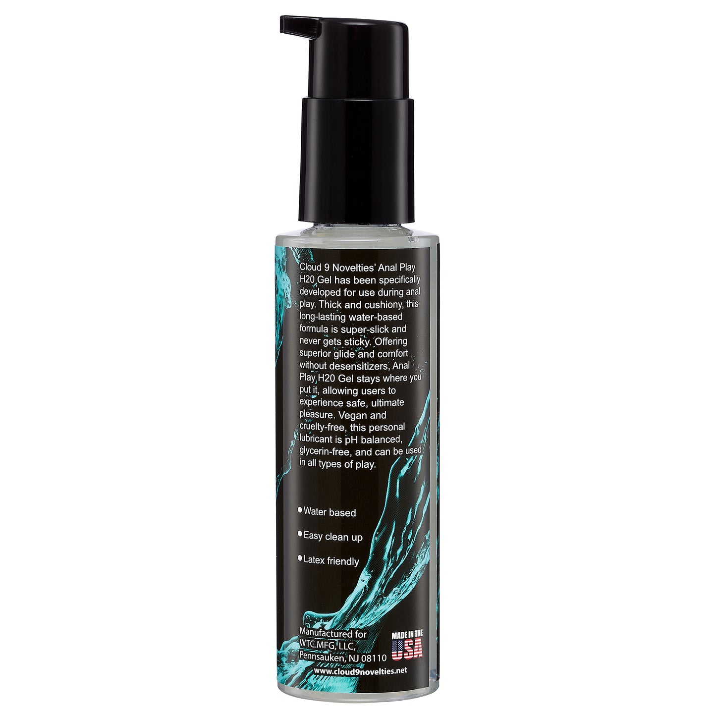 Cloud 9: H2O Water Based Anal Gel Lube