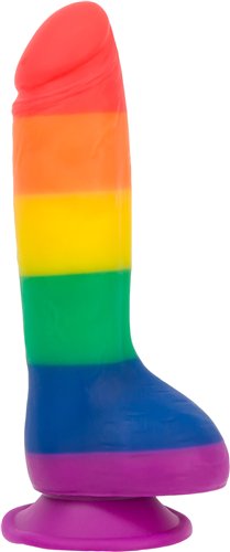 Addiction 100% Silicone Justin Rainbow 8" Dildo