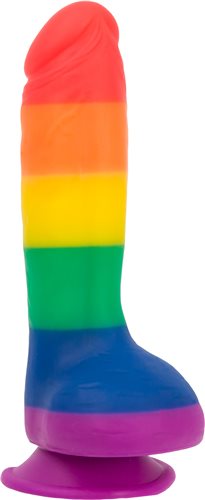 Addiction 100% Silicone Justin Rainbow 8" Dildo