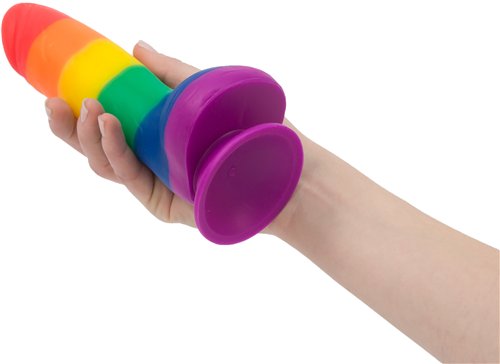 Addiction 100% Silicone Justin Rainbow 8" Dildo