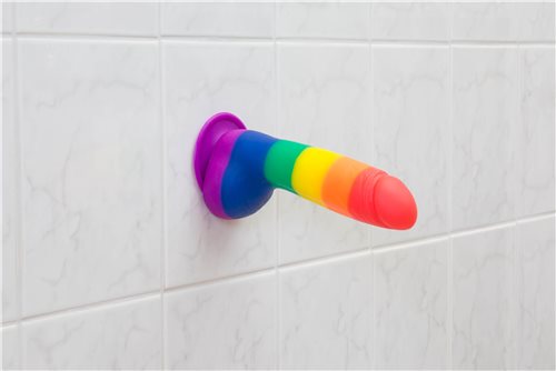 Addiction 100% Silicone Justin Rainbow 8" Dildo