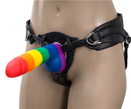 Addiction 100% Silicone Justin Rainbow 8" Dildo