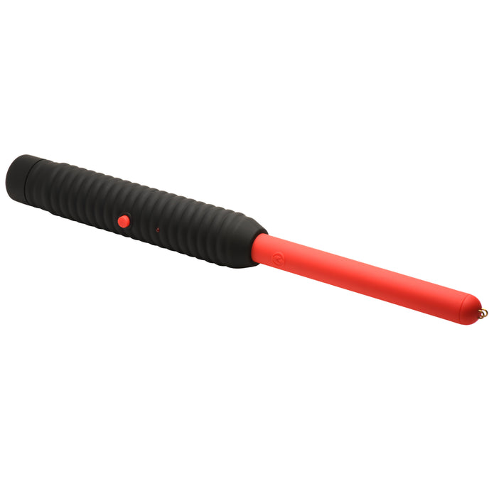 Spark Rod Zapping Wand for pinpoint e-stim sensations with ribbed handle and loud zap sound, perfect for sensory play and BDSM.
e-stim sensations, pinpoint shock, BDSM toy, electrosex gear, sensory play wand, ribbed handle, kink scene accessory, safe e-stim device