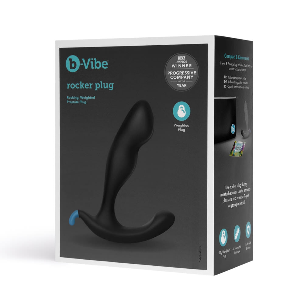 B-Vibe Rocker Plug Silicone Weighted Prostate Plug