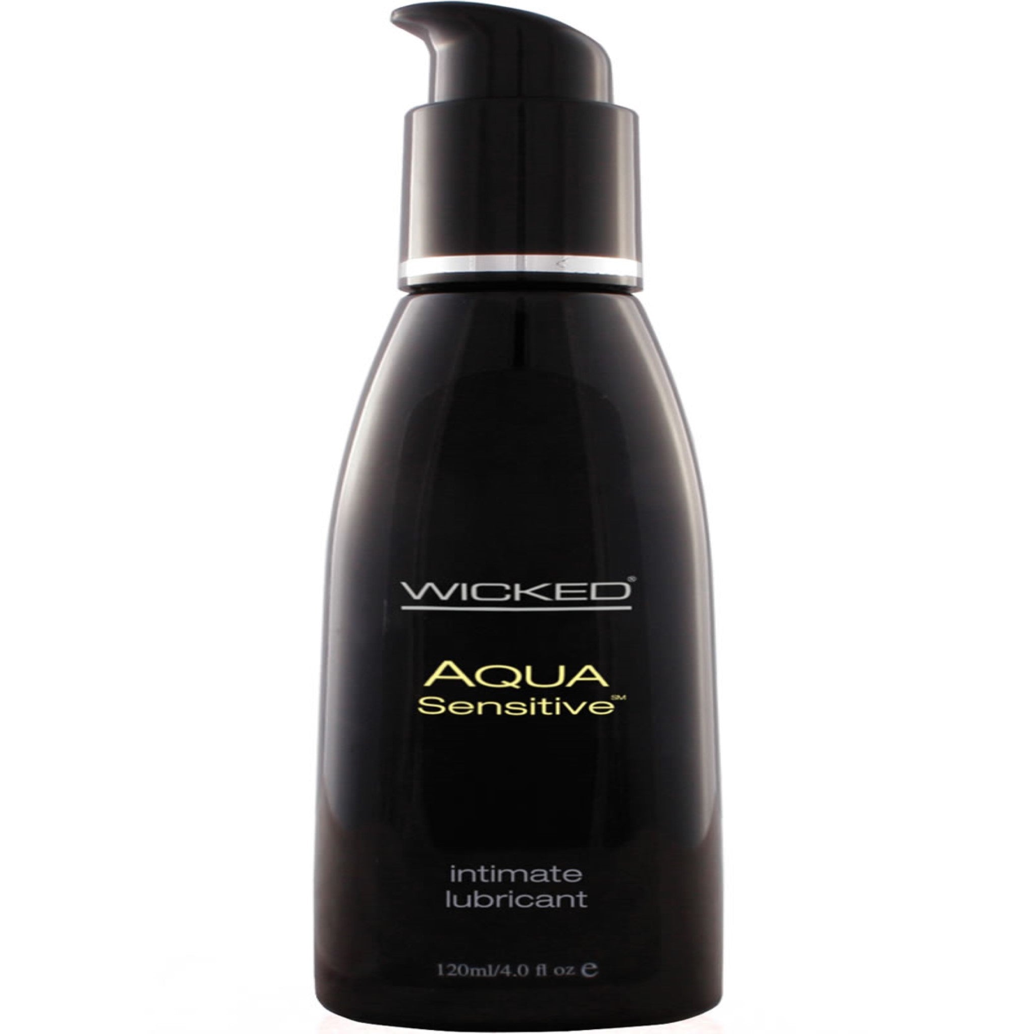 Water-based sensitive lubricant, hypoallergenic, glycerin-free, paraben-free, aloe-enriched, latex- and toy-friendly, vegan.