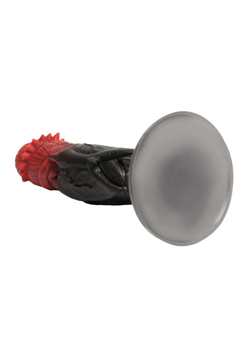 Dracula-themed silicone dildo with grooved head, veiny shaft, bat wings, and suction cup.
Dracula dildo, vampire silicone dildo, Count Cockula toy, fantasy silicone dildo, veiny dildo, bat wing dildo, suction cup dildo, harness-compatible dildo, textured silicone dildo, premium silicone vampire toy