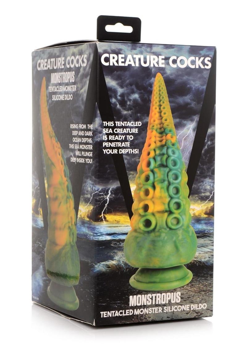 Creature Cocks Monstropus Tentacled Monster Silicone Dildo - Blue/Green/Yellow
tentacle dildo, octopus dildo, marbled silicone dildo, suction cup dildo, harness compatible toy, fantasy roleplay dildo, premium silicone dildo, realistic suckers, ribbed dildo, hands-free play