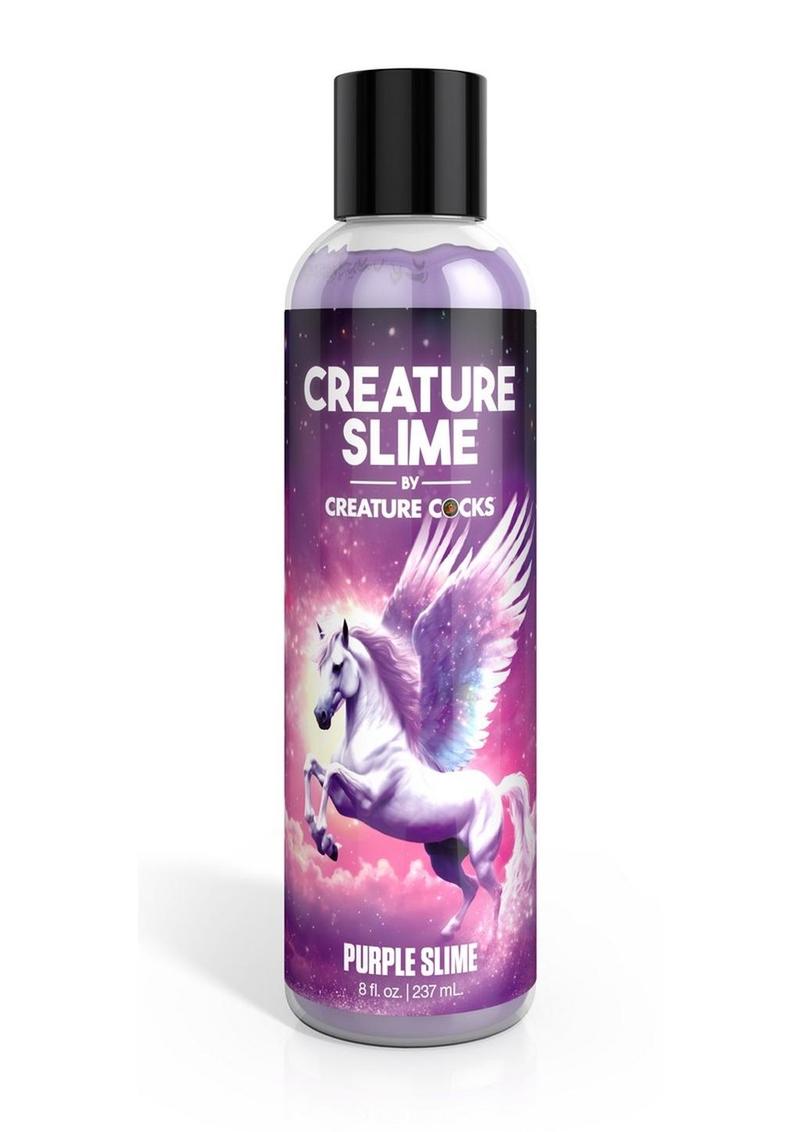 Creature Slime Purple Slime Water Based Lubricant - 8oz Purple, unscented, water-based slime for mythical fantasy roleplay and toy-safe use.
Purple Creature Slime, purple fantasy slime, unicorn roleplay lube, water-based slime, paraben-free lubricant, glycerin-free lube, slippery sex slime, unscented slime, mythical play lubricant, slime for all toys, easy cleanup lubricant, magical roleplay slime.