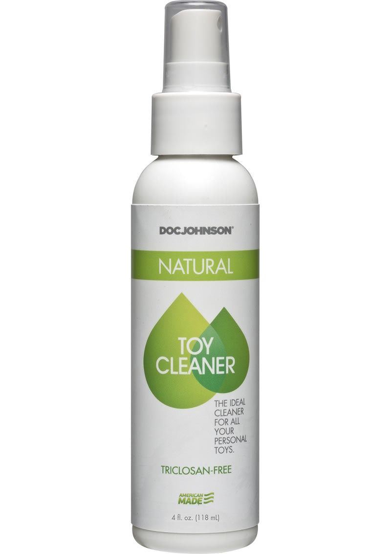 Doc Johnson Natural Toy Cleaner Triclosan Free Spray - 4oz Triclosan-free natural toy cleaner with citrus oils; body-safe, sulfate-free, and easy spray application.
Keywords: natural toy cleaner, Triclosan-free cleaner, body-safe toy cleaner, sulfate-free toy cleaner, paraben-free toy cleaner, citrus oil cleaner, vegan toy cleaner, spray toy cleaner, pleasure product cleaner, safe toy sanitizer, eco-friendly toy cleaner, toy cleaning spray, made in America cleaner