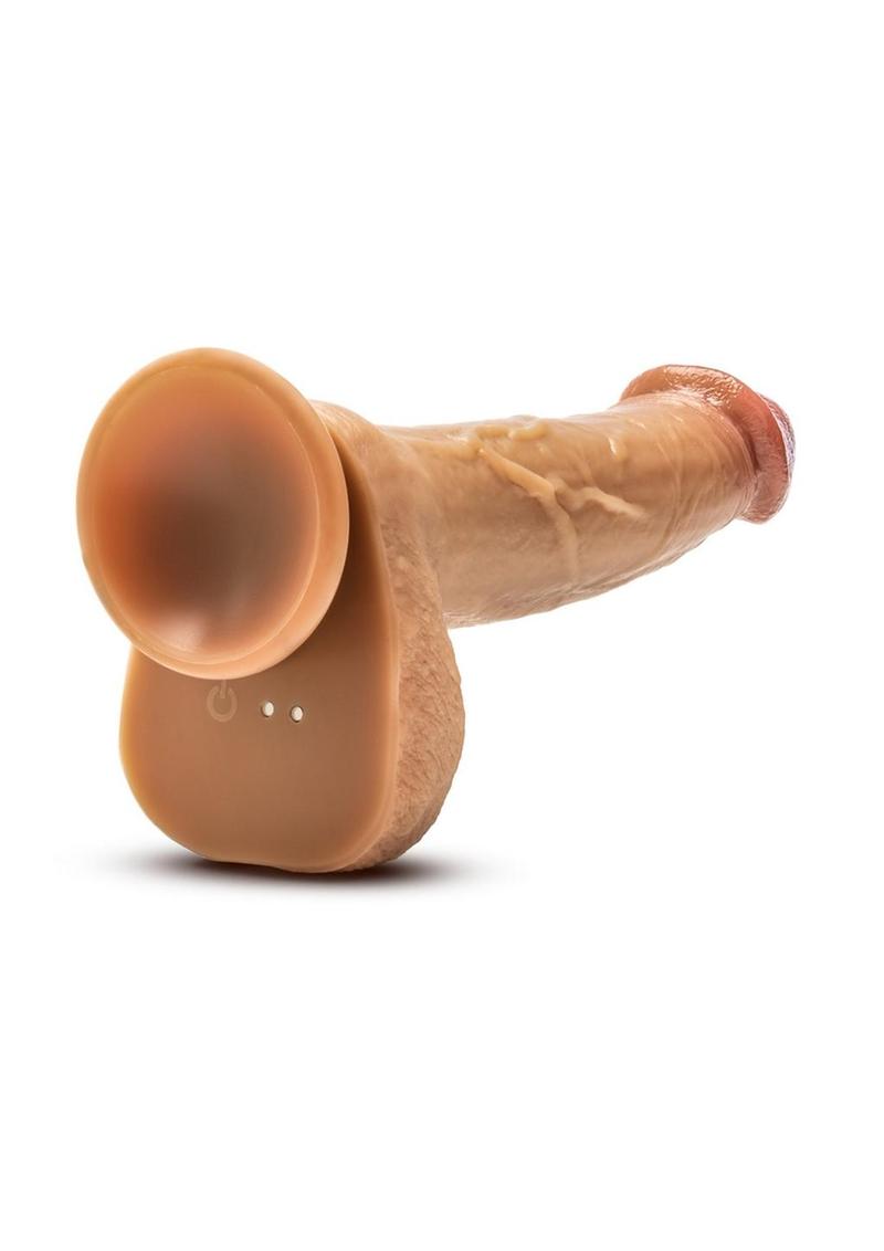 Dr. Phillips 9 Inch Vibrating And Thrusting Dildo – Soft Liquid Silicone Realistic Penis With Wireless Remote Control ♥ Dr. Skin Silicone By Blush®