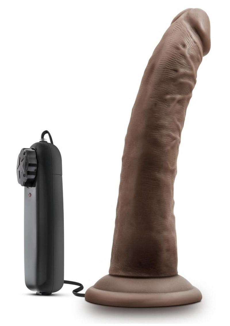 Dr. Skin Dr. Dave Vibrating Dildo with Suction Cup - Chocolate - 7in Realistic 7-inch vibrating dildo with adjustable speeds, suction cup base, and waterproof design.
vibrating dildo, 7-inch vibrating cock, realistic vibrating dildo, suction cup vibrator, harness-compatible dildo, waterproof vibrating dildo, adjustable speed vibrator, body-safe PVC dildo, caramel dildo, chocolate dildo, vanilla dildo.