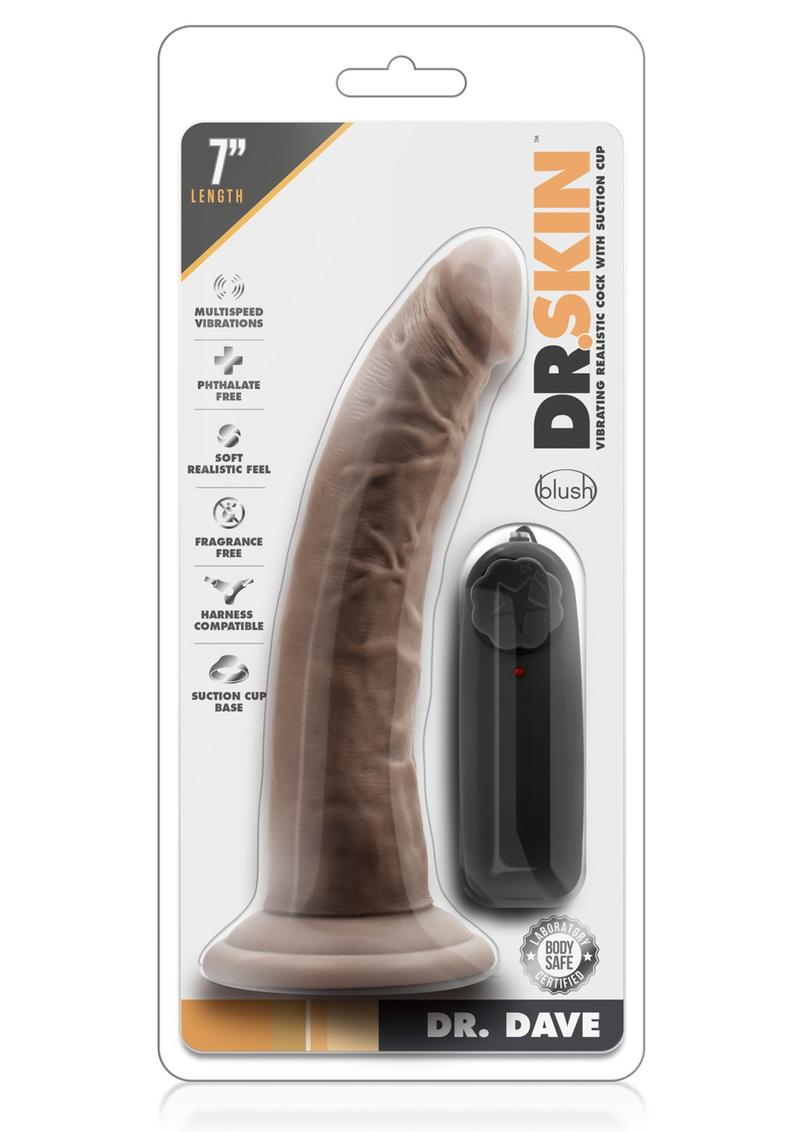 Dr. Skin Dr. Dave Vibrating Dildo with Suction Cup - Chocolate - 7in Realistic 7-inch vibrating dildo with adjustable speeds, suction cup base, and waterproof design.
vibrating dildo, 7-inch vibrating cock, realistic vibrating dildo, suction cup vibrator, harness-compatible dildo, waterproof vibrating dildo, adjustable speed vibrator, body-safe PVC dildo, caramel dildo, chocolate dildo, vanilla dildo.