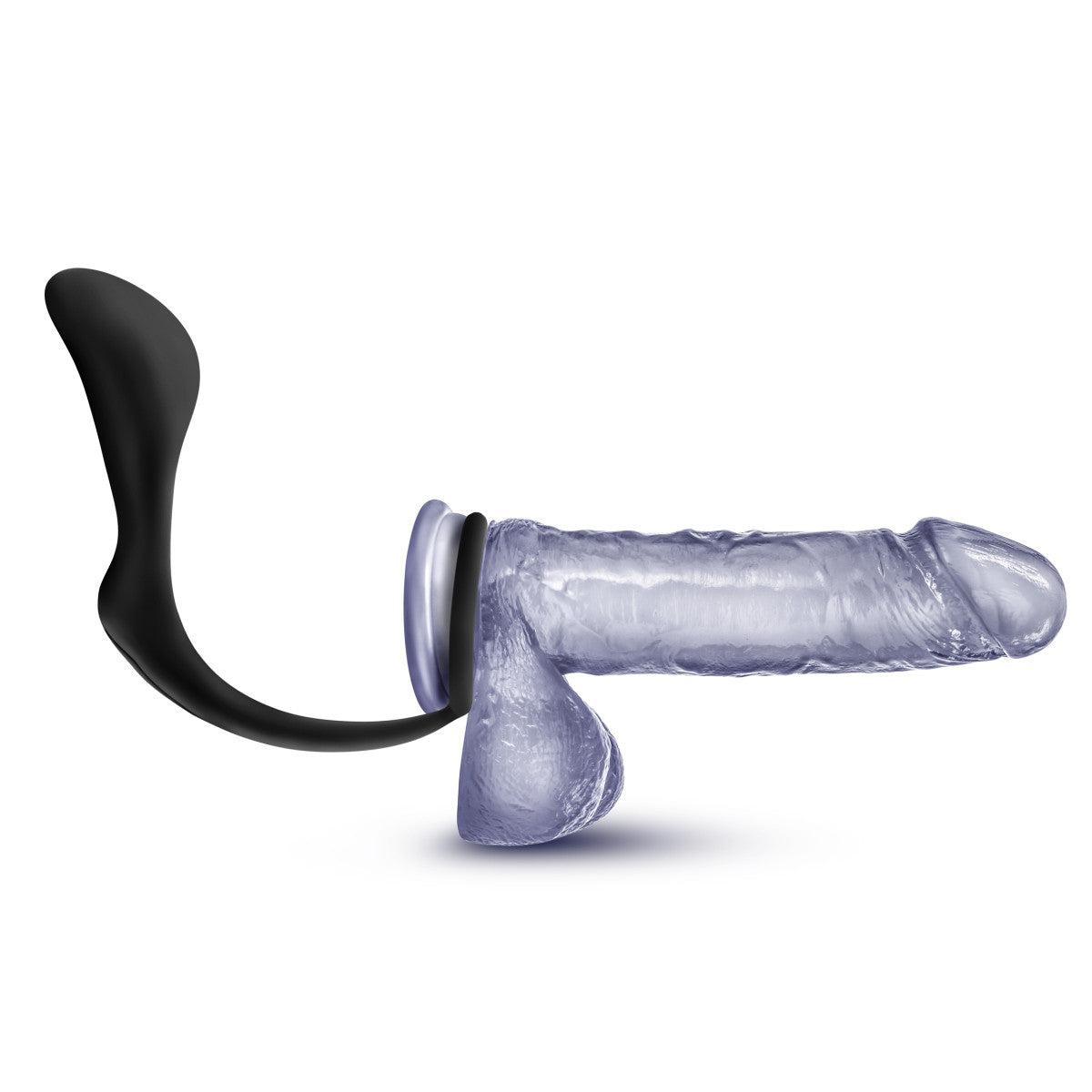 Silicone Cock Ring Plug with prostate stimulation, body-safe Puria™ silicone, and UltraSilk® smooth finish.
Keywords: prostate stimulation, dual-action cock ring, cock ring with plug, Puria silicone plug, body-safe prostate plug, UltraSilk smooth silicone, hands-free stimulation, black silicone cock ring, phthalate-free prostate plug, anal adventure plug.