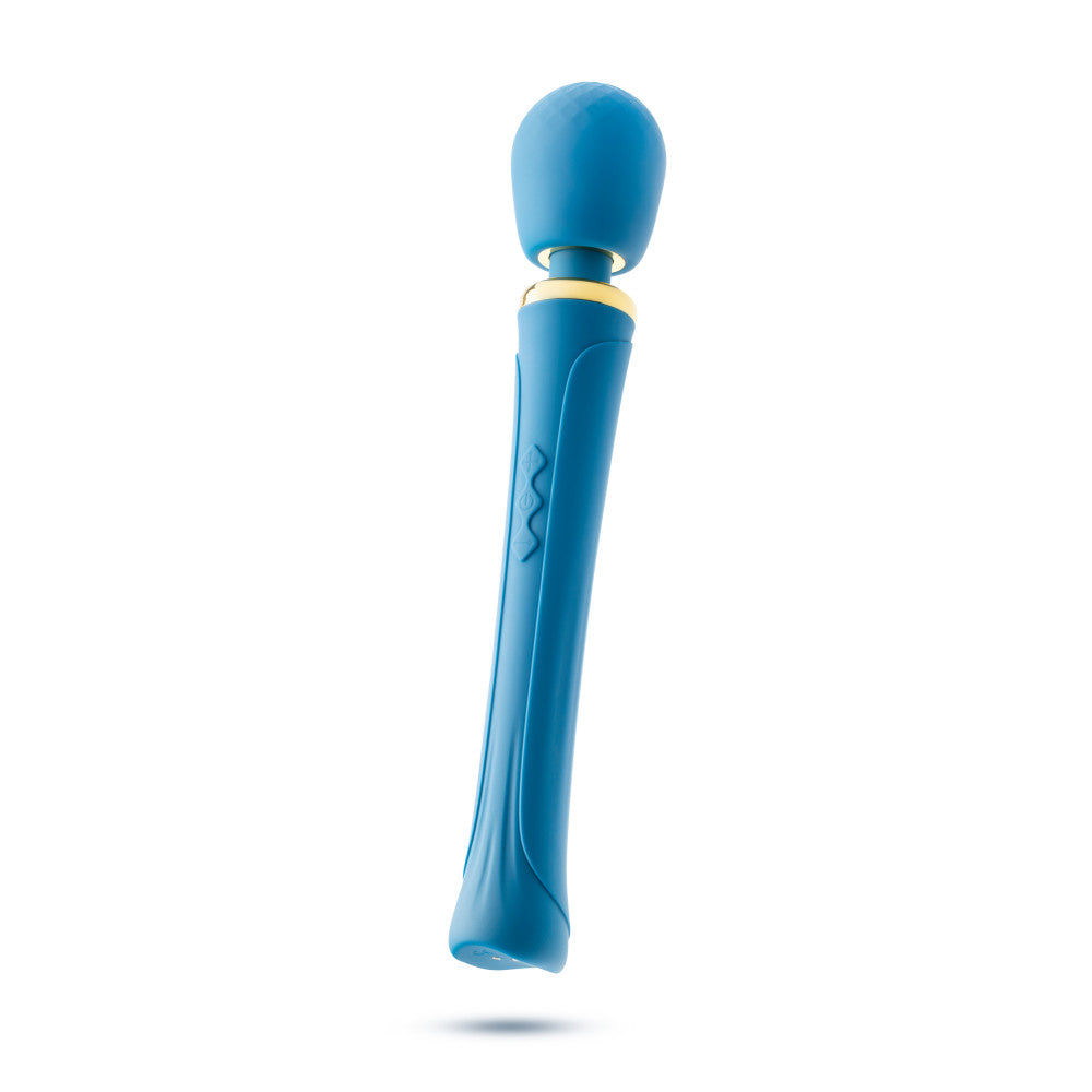 Teal wand massager with flexible silicone head, 20 RumboTech™ vibration modes, and waterproof design for full-body relaxation.
Keywords: wand massager, Dianna wand, RumboTech wand, personal massager, flexible head, waterproof wand, USB rechargeable, 20 vibration modes, body-safe silicone, satin smooth, self-care massager, luxury massager, full-body wand