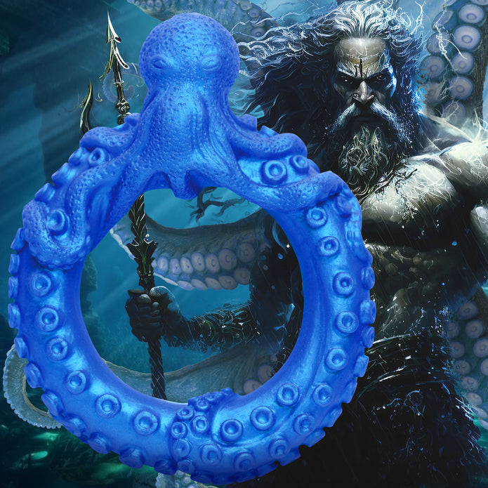 Blue octopus-themed fantasy C-ring made of stretchy silicone for enhanced performance.
fantasy C-ring, aquatic-themed cock ring, octopus cock ring, blue silicone C-ring, body-safe stretchy cock ring, phthalate-free cock ring, aquatic creature roleplay ring, enhanced performance cock ring, tentacle-themed sex toy.