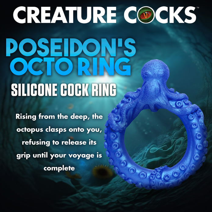 Blue octopus-themed fantasy C-ring made of stretchy silicone for enhanced performance.
fantasy C-ring, aquatic-themed cock ring, octopus cock ring, blue silicone C-ring, body-safe stretchy cock ring, phthalate-free cock ring, aquatic creature roleplay ring, enhanced performance cock ring, tentacle-themed sex toy.
