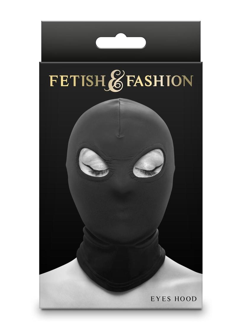 Black and white BDSM eyes-only hoods made from soft nylon for bondage and sensory play. The Fetish & Fashion Eyes Hood is a soft nylon BDSM hood that reveals only the eyes, adding mystery and sensuality to your play. Available in black or white. Keywords: eyes hood, BDSM hood, nylon bondage hood, fetish hood, sensory play hood, black BDSM hood, white bondage hood, eye-exposing hood, kink accessories, bondage restraints