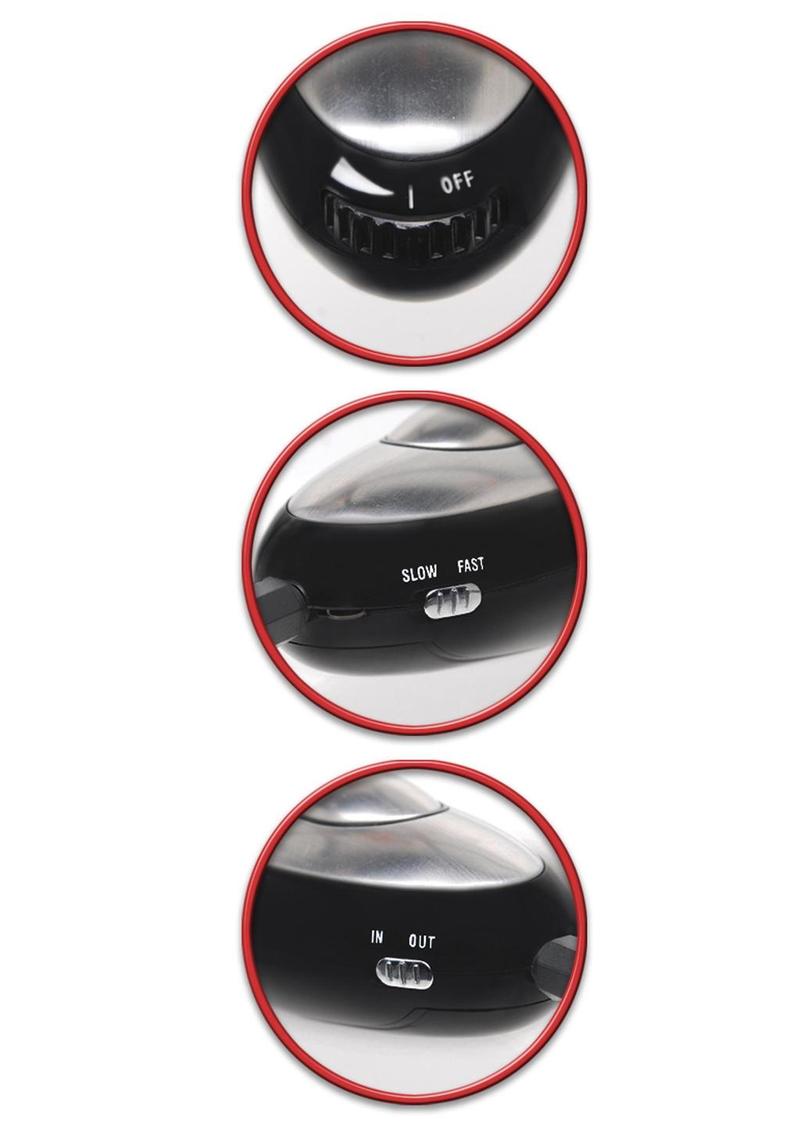 Fetish Fantasy Series Shock Therapy Pleasure Probe with Power - Black/Silver - Unit
Shock Therapy Pleasure Probe with adjustable intensity, dual functionality, and sleek torpedo design.
electrosex probe, beginner electro play, vaginal and anal probe, TENS stimulation toy, adjustable electrosex probe, compact control unit, Fetish Fantasy Series, Luv Touch control unit, phthalate-free probe.