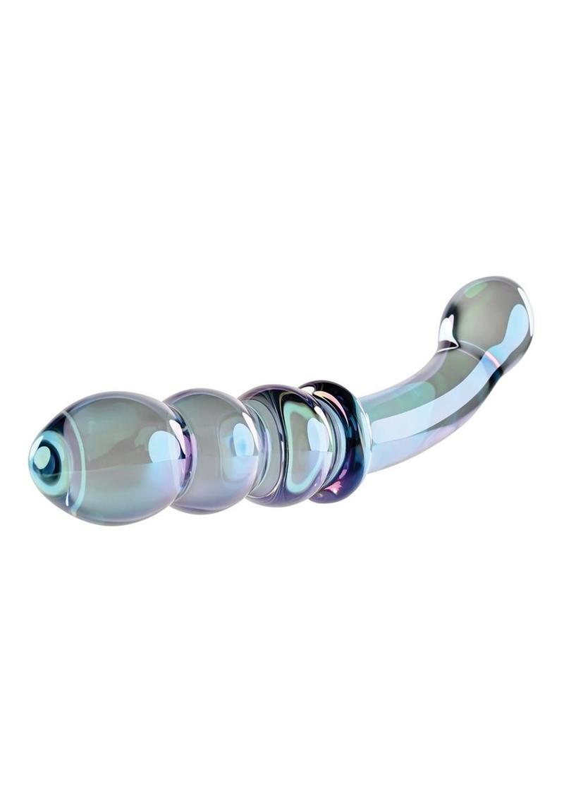 Lustrous Galaxy Wand Glass Double Beaded G-Spot Dildo | Gender X