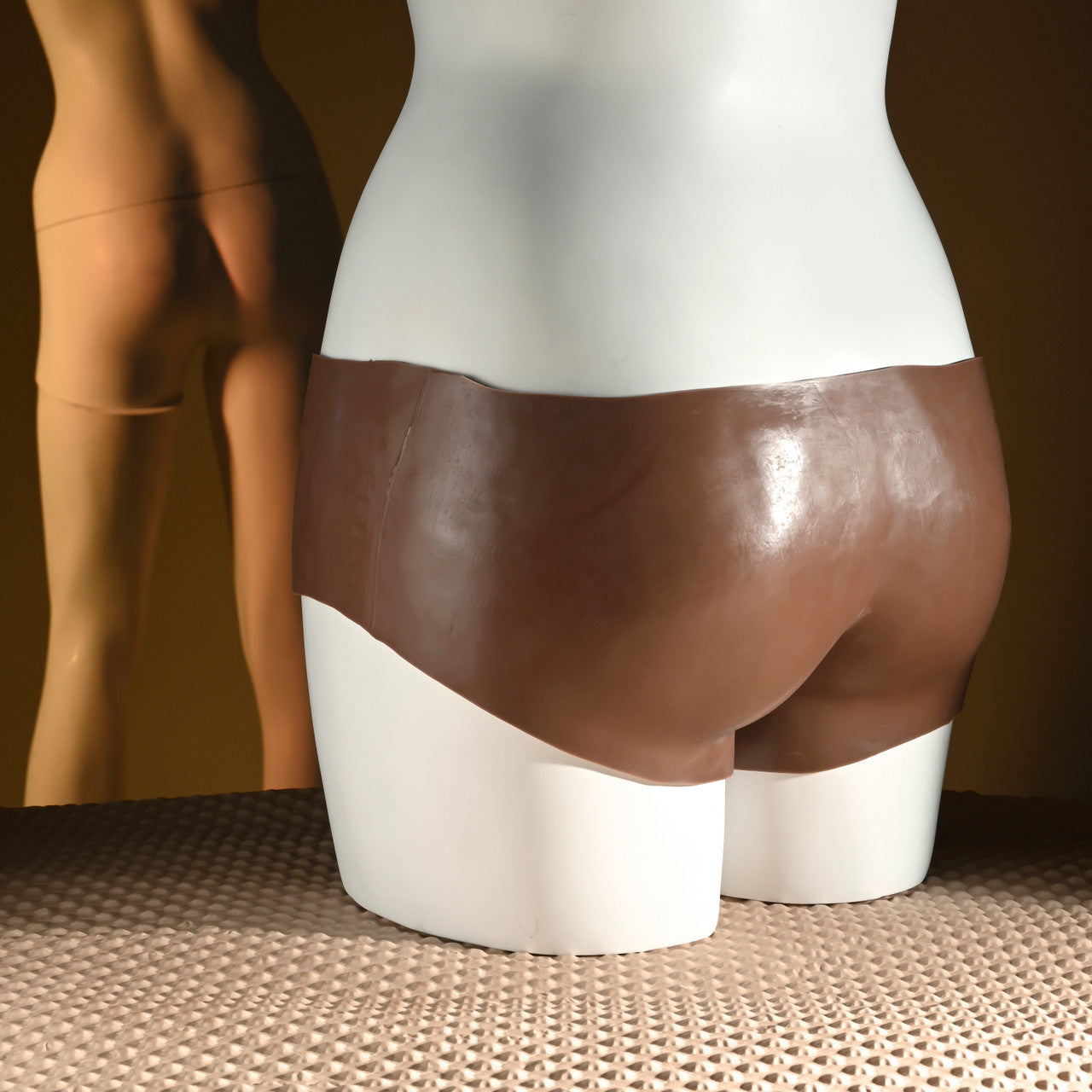 Gender X briefs with silicone vagina, available in Vanilla White or Chocolate Brown, realistic channel, phthalate-free silicone, waterproof.
Gender X Undergarments, silicone vagina briefs, penetrable vagina briefs, phthalate-free briefs, waterproof briefs, realistic silicone briefs, Vanilla White vagina briefs, Chocolate Brown vagina briefs, wearable urination device, Gender X briefs