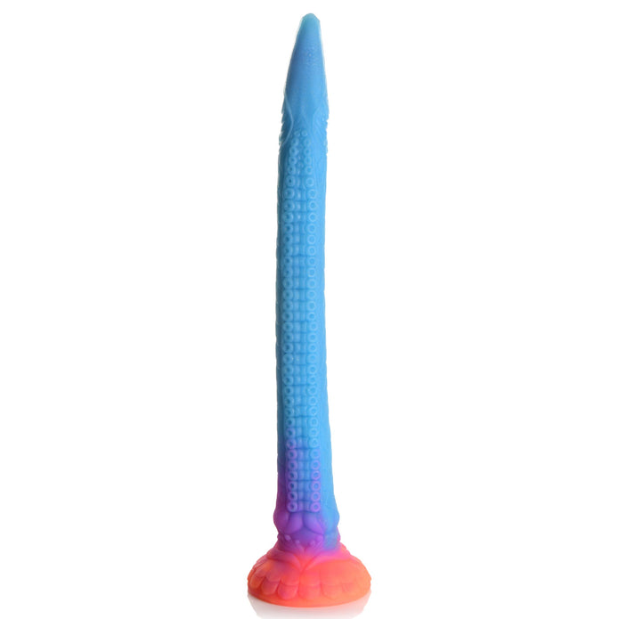 Sea Snake Fantasy Anal Hose, glowing silicone anal toy with suction cup base and strap-on compatibility.