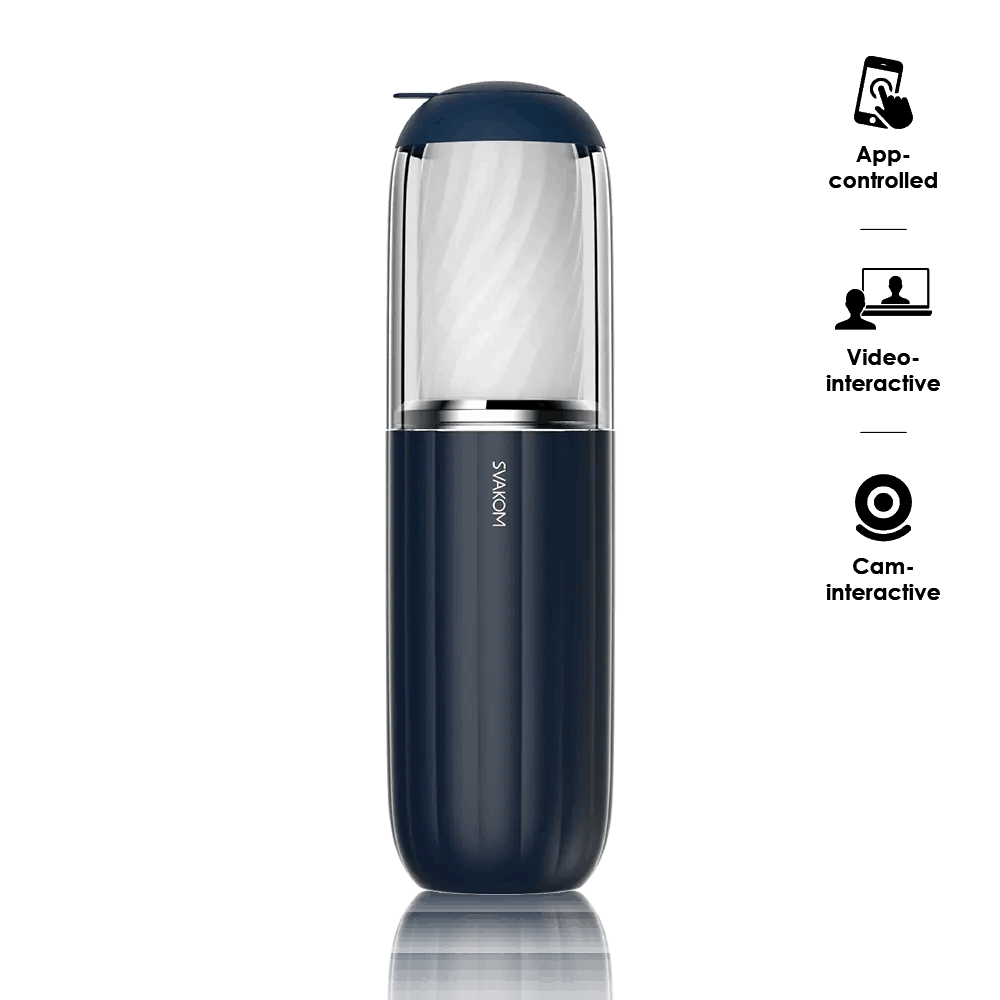 Alex Neo 2 Interactive Thrusting Masturbator, app-controlled, 7 thrusting modes, textured TPE sleeve, rechargeable, interactive adult content compatible.
interactive masturbator, thrusting sex simulator, SVAKOM app-controlled toy, auto-thrusting stroker, textured TPE sleeve, rechargeable masturbator, interactive adult content, long-distance sex toy, powerful male masturbator.