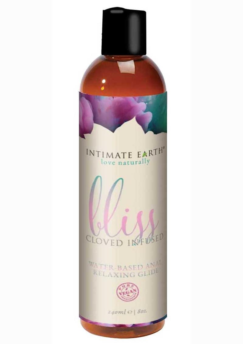 Intimate Earth Bliss Anal Relaxing Water Based Glide - 8oz intimate earth love naturally bliss clove infused water based anal relaxing glide vegan
