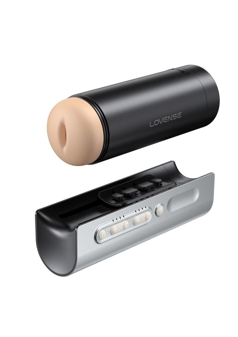Lovense Solace Pro Rechargeable App Compatible Stroker - Black/Silver Solace Pro app-controlled male stroker with realistic thrusting, interactive content sync, long-distance capabilities, and a 14-hour battery life.
Solace Pro male stroker, app-controlled stroker, interactive content sync, realistic thrusting sensations, long-distance male toy, Lovense AI Sync stroker, hands-free male masturbator, precise stroke control, whisper-quiet stroker, 14-hour battery life toy.