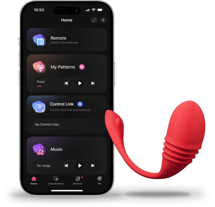 Vulse thrusting egg vibrator with hands-free thrusting, G-spot stimulation, app control, and waterproof design for intense, customizable pleasure.
Thrusting egg vibrator, app-controlled vibrator, hands-free thrusting toy, G-spot stimulation toy, long-distance vibrator, Lovense Remote app, sync-to-music vibrator, waterproof egg vibrator, blended orgasm vibrator, thrusting and vibration patterns.