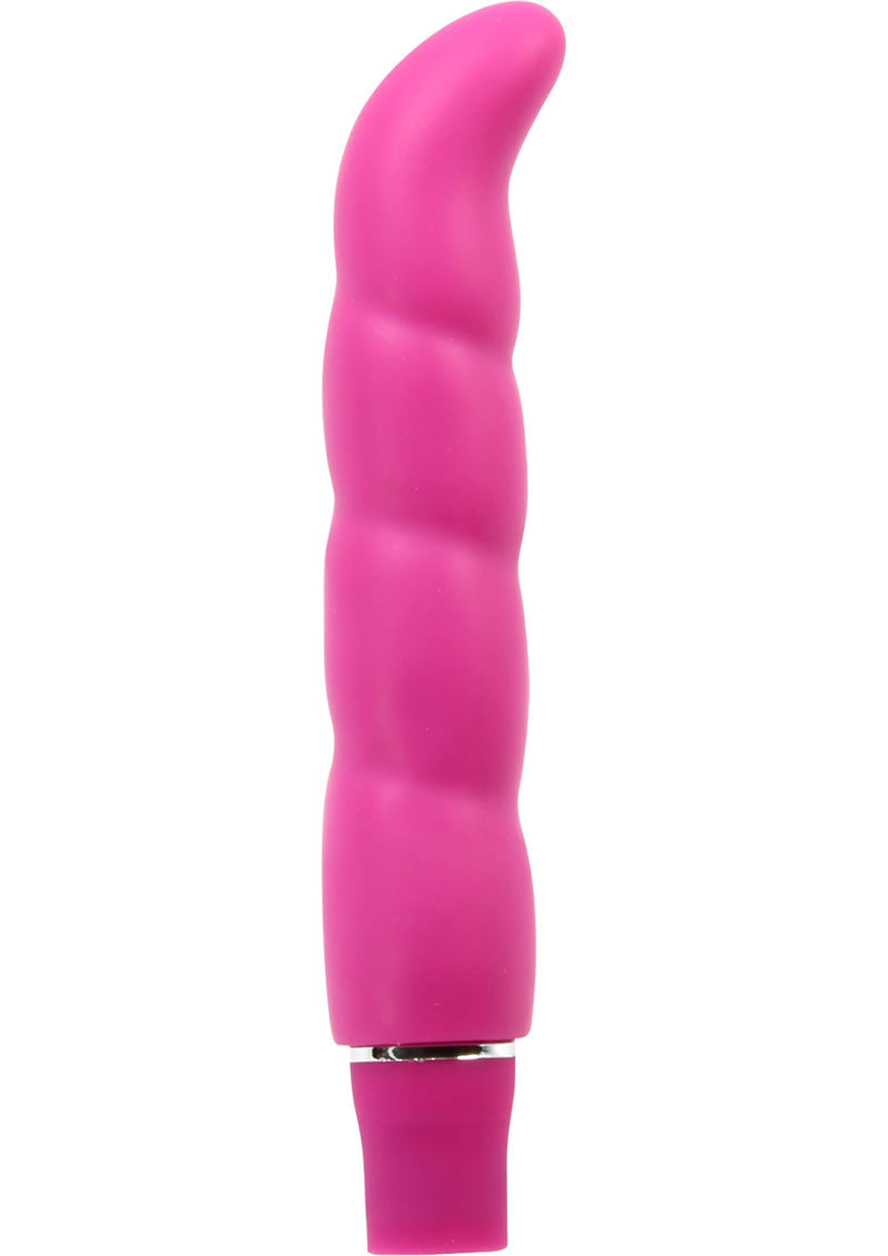 Luxe Purity G Silicone G-Spot Vibrator - Pink Purity G Vibrator with ergonomic G-spot curve, 10 vibrating functions, and satin-smooth silicone, available in Blue Aqua, Purple Periwinkle, or Hot Pink.
G-spot vibrator, 10-function silicone vibrator, waterproof G-spot toy, satin-smooth vibrator, ergonomic G-spot curve, body-safe G-spot vibrator, colorful waterproof vibrator, Purity G 5-year warranty.