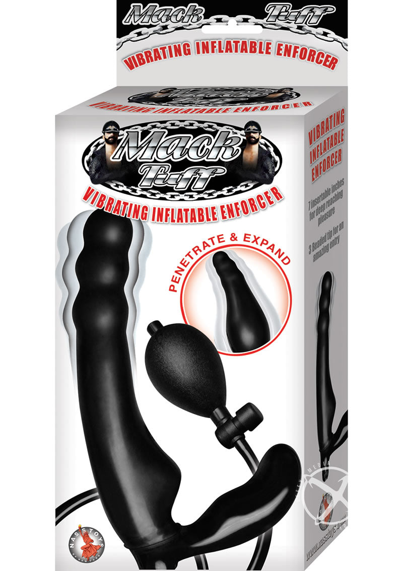 Mack Tuff Latex Vibrating Inflatable Enforcer Anal Probe - Black
Mack Tuff Vibrating Inflatable Enforcer with variable speeds, an EZ Squeeze hand pump, and phthalate-free latex, 8.5" total length and 5.5" insertable.
inflatable vibrating dildo, vibrating inflatable sex toy, phthalate-free latex dildo, customizable inflatable dildo, vibrating inflatable pleasure toy, RoHS-compliant inflatable dildo, variable-speed vibrating dildo, inflatable sex toy with hand pump.