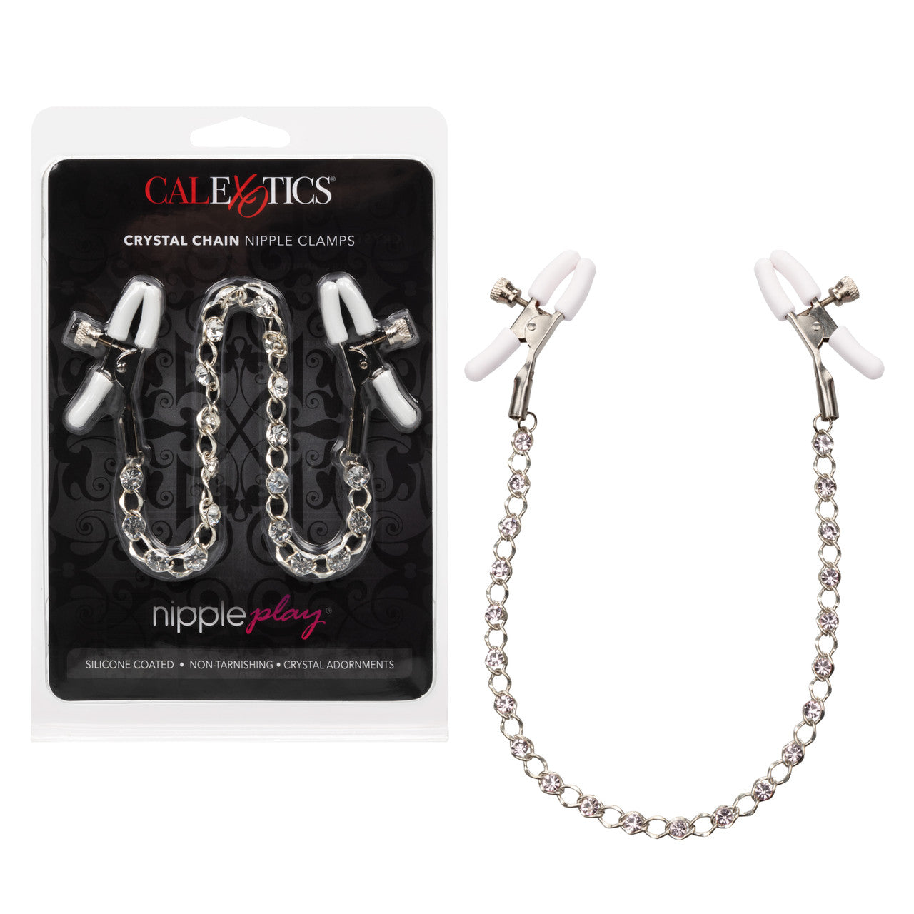 Nipple Play Crystal Chain Adjustable Nipple Clamps
