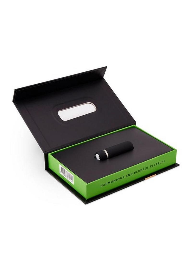Nu Sensuelle Joie Rechargeable Silicone Bullet - Black Joie bullet vibrator with 3 speeds, 12 pulsations, waterproof design, and USB rechargeable.
Keywords: Joie bullet vibrator, compact vibrator, waterproof bullet vibe, 12-pulsation bullet, USB rechargeable vibrator, body-safe small vibrator, clitoral and nipple stimulator, travel-friendly vibrator, moderate intensity vibrator, versatile bullet vibrator.