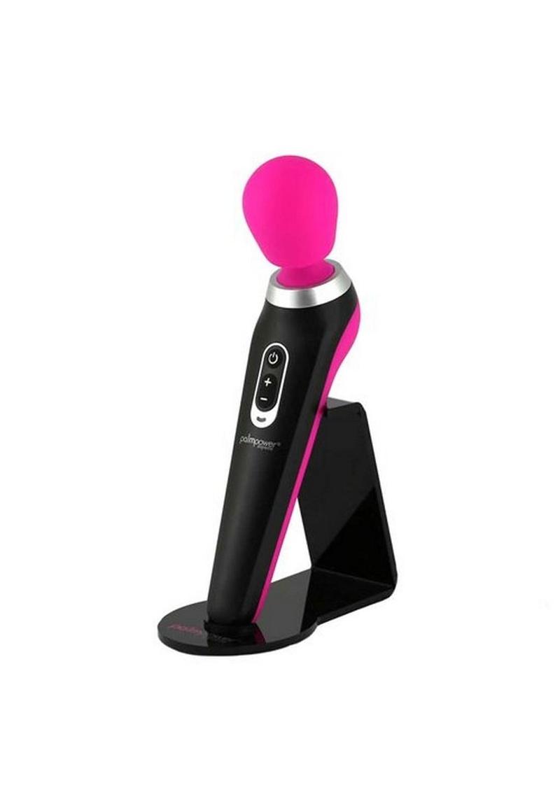 PalmPower Extreme, a rechargeable silicone wand with 7 functions, ergonomic curve, PowerBullet motor, and USB Type-C charging for powerful vibrations.
rechargeable silicone massager, powerful wand vibrator, ergonomic wand, USB Type-C wand, waterproof massager, travel lock vibrator, deep rumbly vibrations, fuchsia wand massager