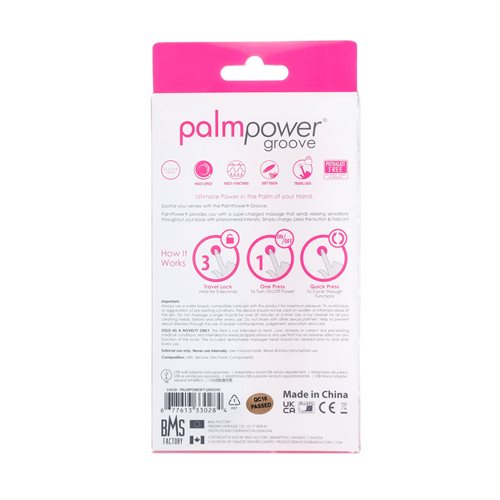 PalmPower Groove Mini Wand, a compact, USB-rechargeable massager with grooved silicone head, 4 speeds, and 3 patterns for customizable sensations.
Mini Wand, compact wand massager, USB rechargeable vibrator, grooved silicone wand, portable massager, 4 speeds, 3 patterns, PowerBullet motor, body-safe massager, travel wand vibrator, whisper-quiet wand