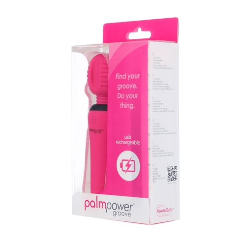 PalmPower Groove Mini Wand, a compact, USB-rechargeable massager with grooved silicone head, 4 speeds, and 3 patterns for customizable sensations.
Mini Wand, compact wand massager, USB rechargeable vibrator, grooved silicone wand, portable massager, 4 speeds, 3 patterns, PowerBullet motor, body-safe massager, travel wand vibrator, whisper-quiet wand