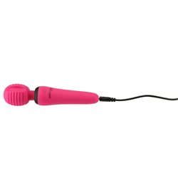 PalmPower Groove Mini Wand, a compact, USB-rechargeable massager with grooved silicone head, 4 speeds, and 3 patterns for customizable sensations.
Mini Wand, compact wand massager, USB rechargeable vibrator, grooved silicone wand, portable massager, 4 speeds, 3 patterns, PowerBullet motor, body-safe massager, travel wand vibrator, whisper-quiet wand
